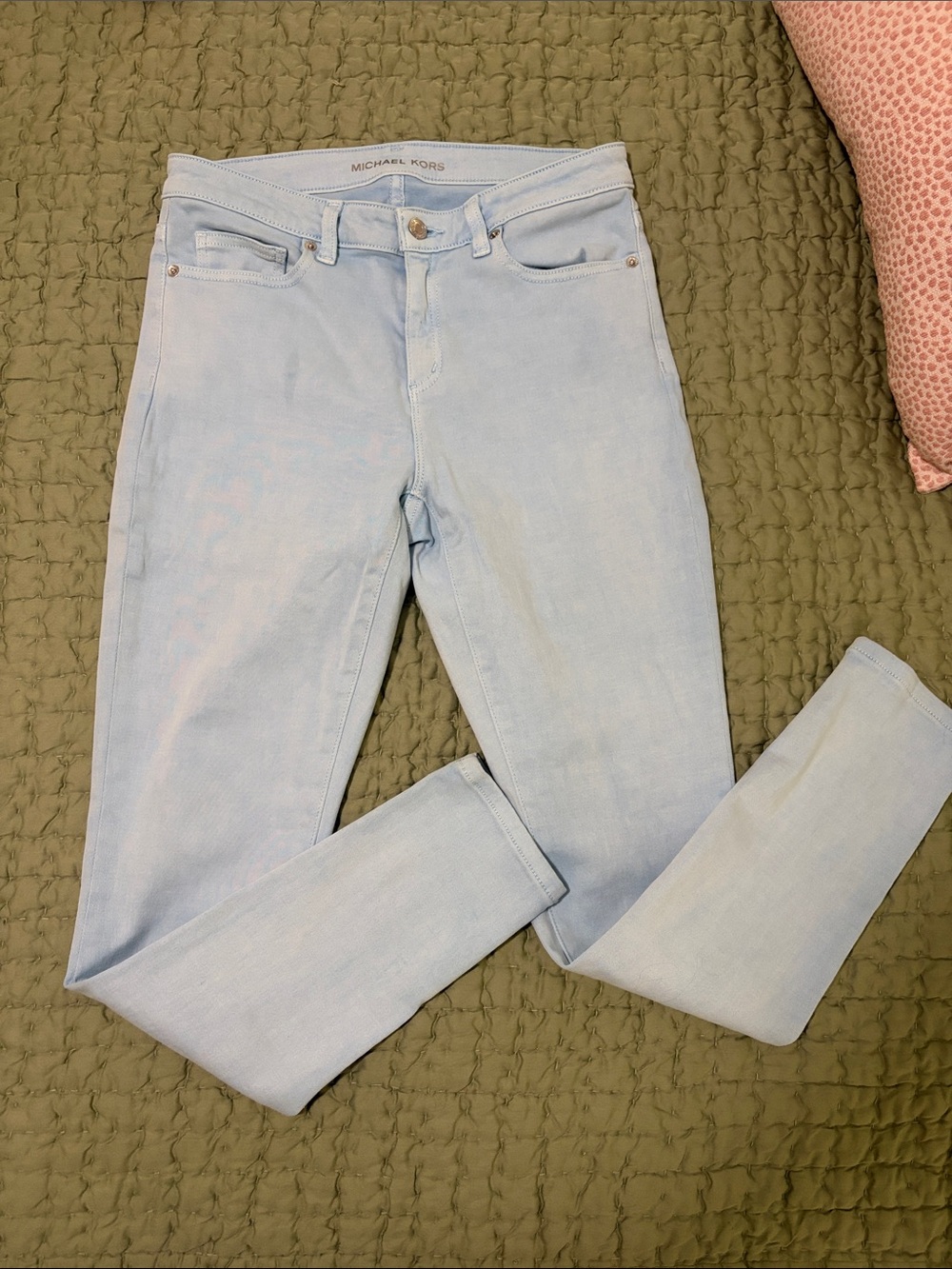 Michael Kors Pale Blue Skinny Jeans